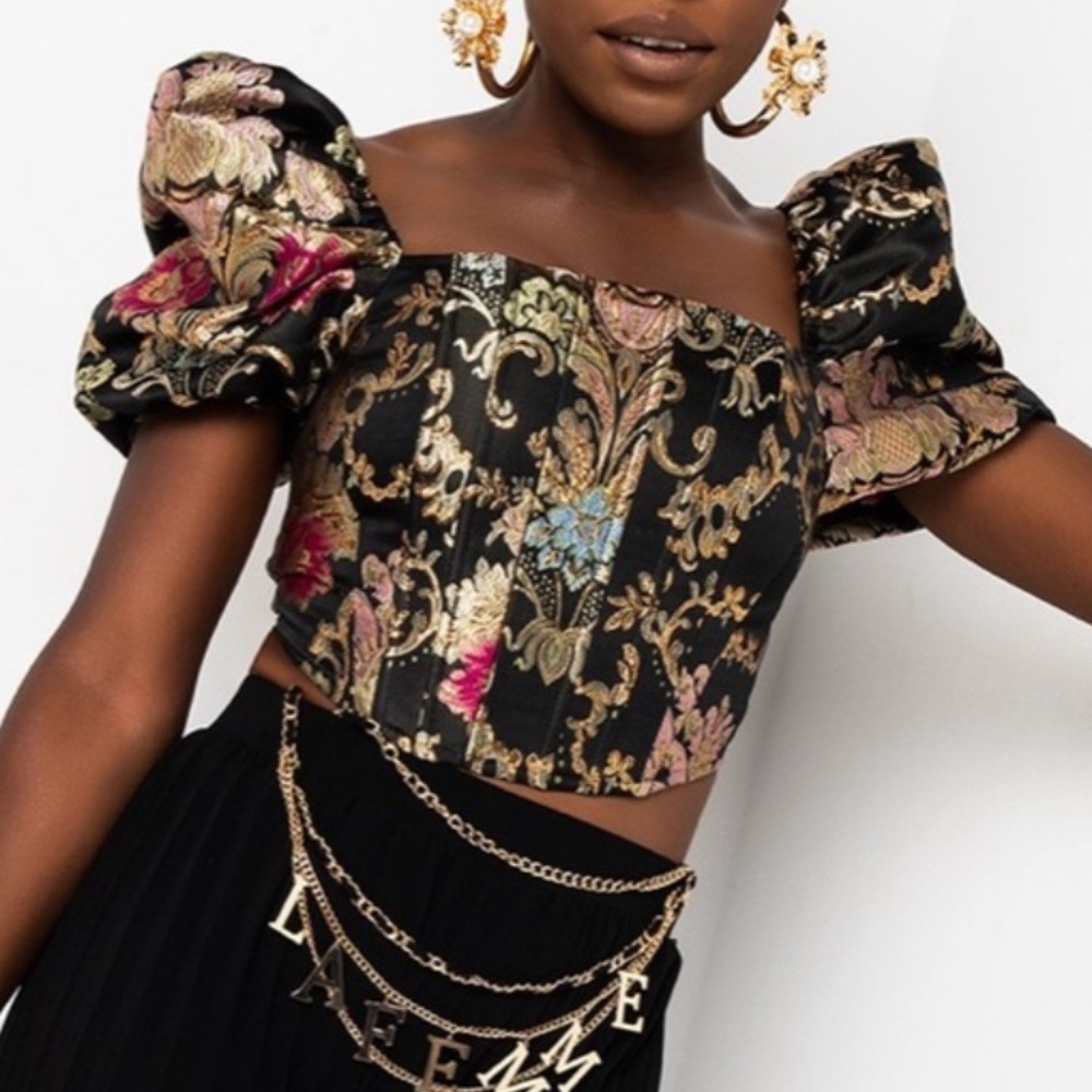 Akira Royals Puff Sleeve Top